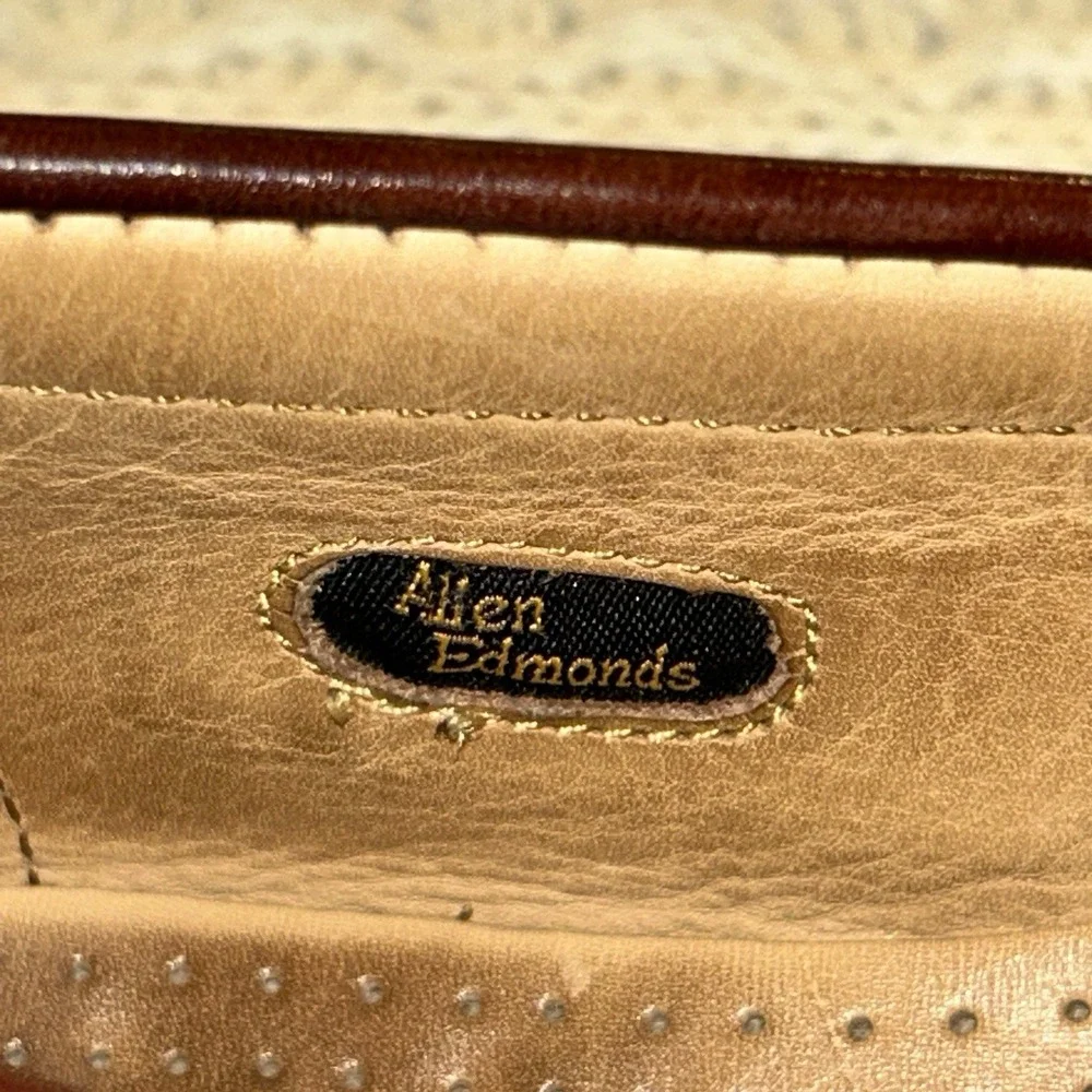Allen Edmonds Woodstock Men's Kiltie Black And Brown Slip On Men's 10.5 E Tassle